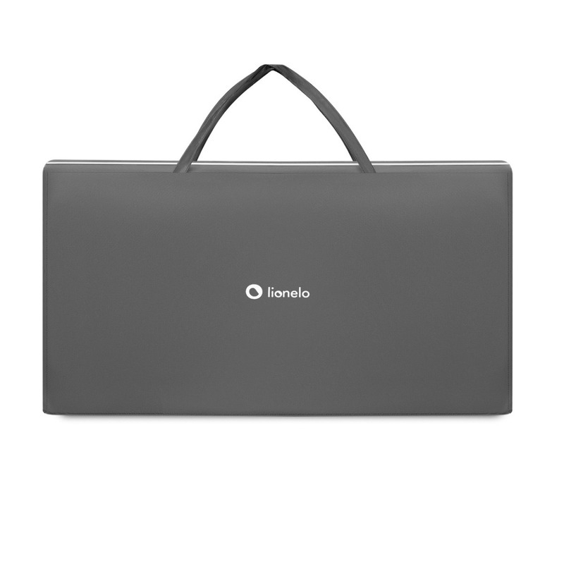 Lionelo - Patut co-sleeper Theo 2 in 1, Cu setare unghiulara, Reglabil in 5 pozitii pe inaltime, Conform cu standardele europeane de securitate EN1130 si EN16890, Grey Stone
