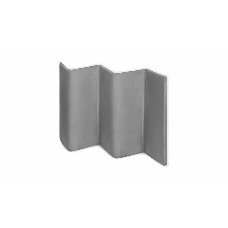 Lionelo - Patut pliant cu doua nivele Flower , Cu arcada, Geanta transport, Masuta de infasat, Bara cu jucarii, Fereastra laterala, 120x60 cm, Conform cu standardele europeane de securitate EN 716 si EN12221, Gri