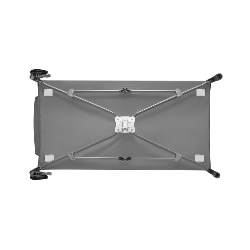 Lionelo - Patut pliant cu doua nivele Sven Plus, 120x60 cm, arcada jucarii, masuta de infasat, vibratii, melodii, conform cu standardele europeane de securitate EN716 si EN12221, Grey