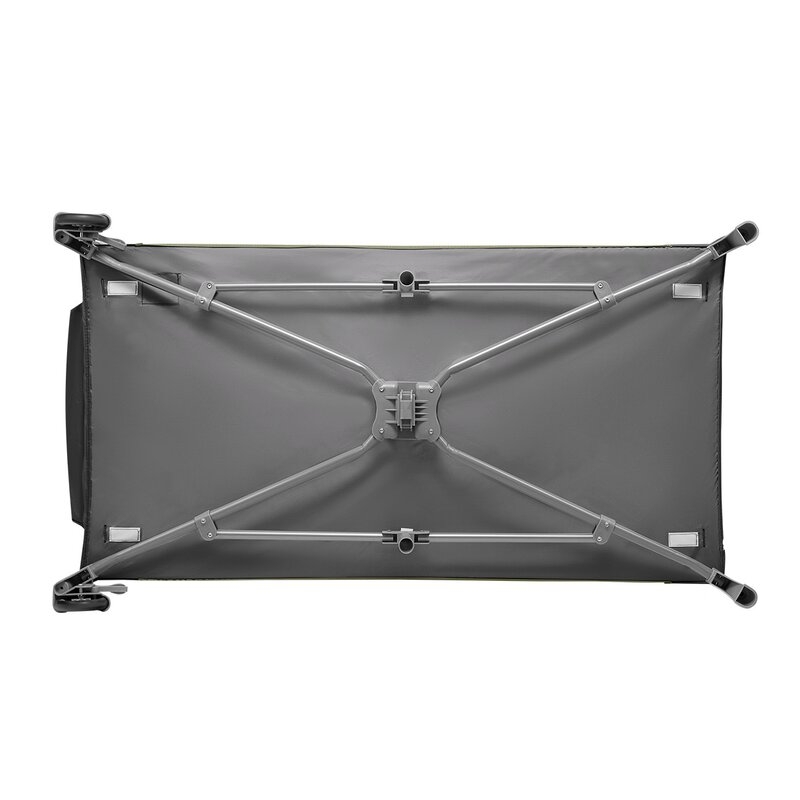 Lionelo - Patut pliant cu doua nivele Sven Plus, 120x60 cm, arcada jucarii, masuta de infasat, vibratii, melodii, Yellow Scandi