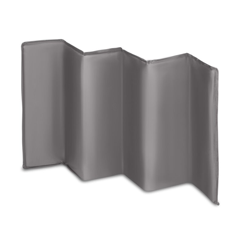 Lionelo - Patut pliant cu un nivel Stefi, Cu intrare laterala cu fermoar, 2 roti, 120x60 cm, Roz Ombre