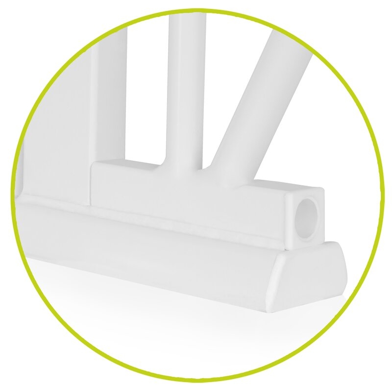 Lionelo - Poarta de siguranta prin presiune Truus Slim, 105 cm, Conform cu standardul europeane de securitate EN1930, Gri/Natur