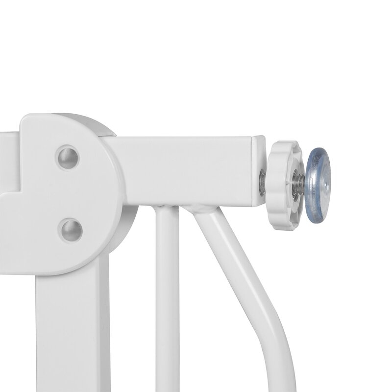 Lionelo - Poarta de siguranta prin presiune Truus Slim, 105 cm, Conform cu standardul europeane de securitate EN1930, Gri/Natur