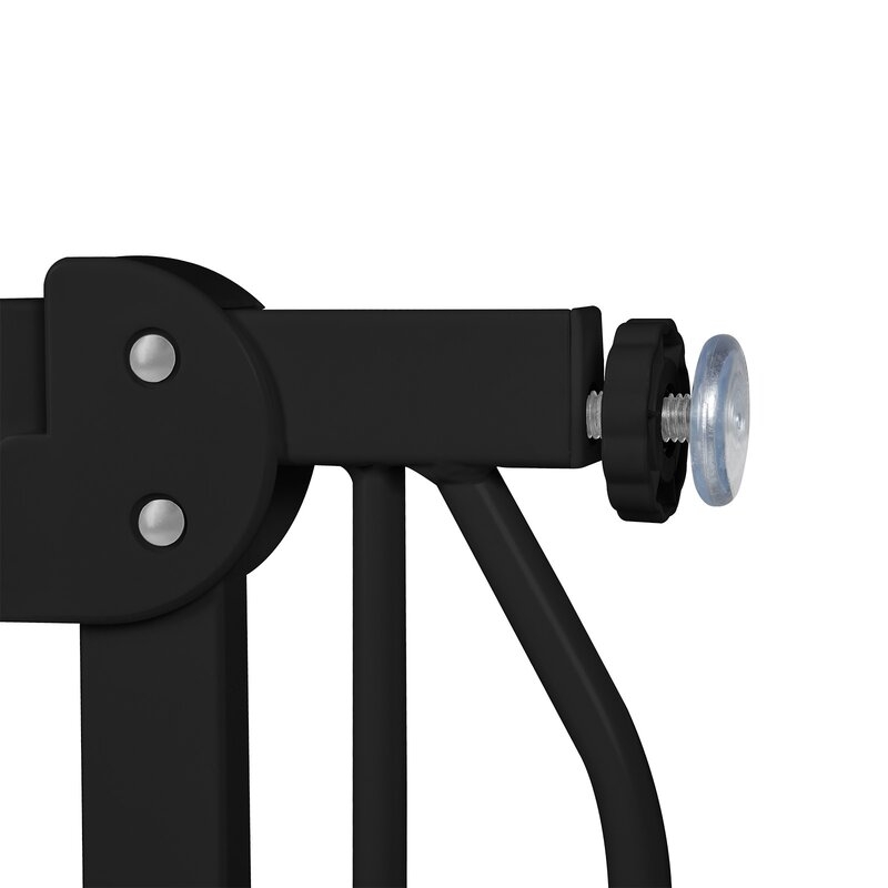 Lionelo - Poarta de siguranta prin presiune Truus Slim, 105 cm, Conform cu standardul europeane de securitate EN1930, Negru/Natur
