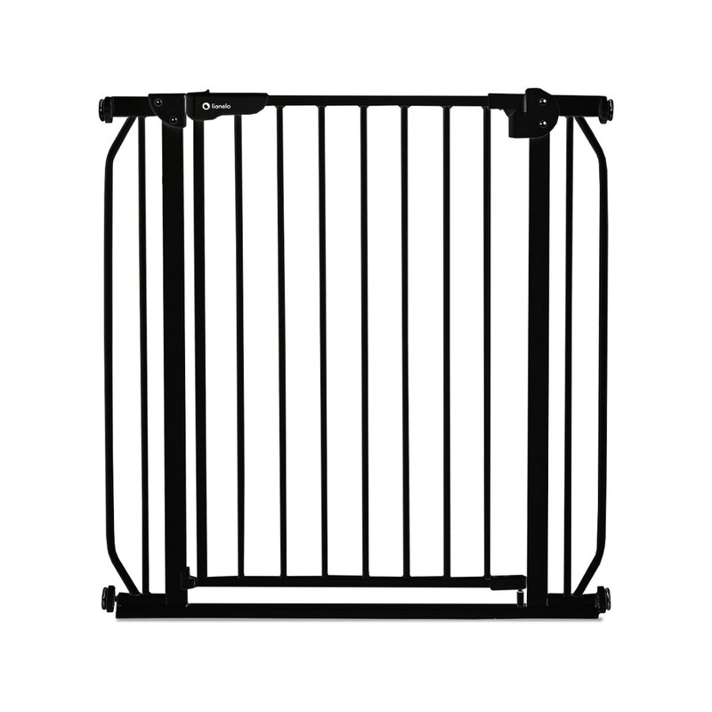 Lionelo - Poarta de siguranta prin presiune Truus Slim, 105 cm, Negru Onyx