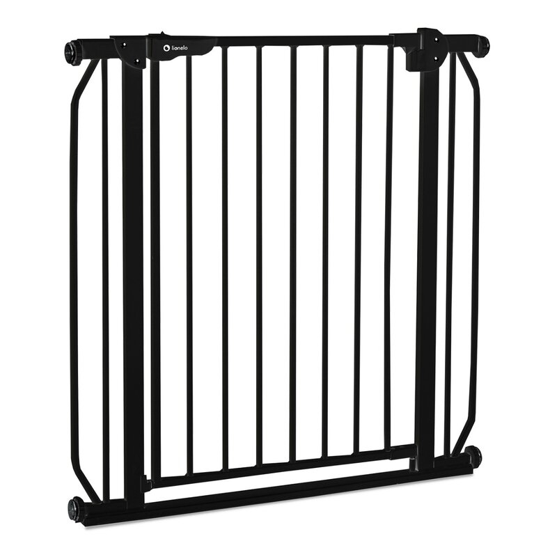 Lionelo - Poarta de siguranta prin presiune Truus Slim, 105 cm, Negru Onyx