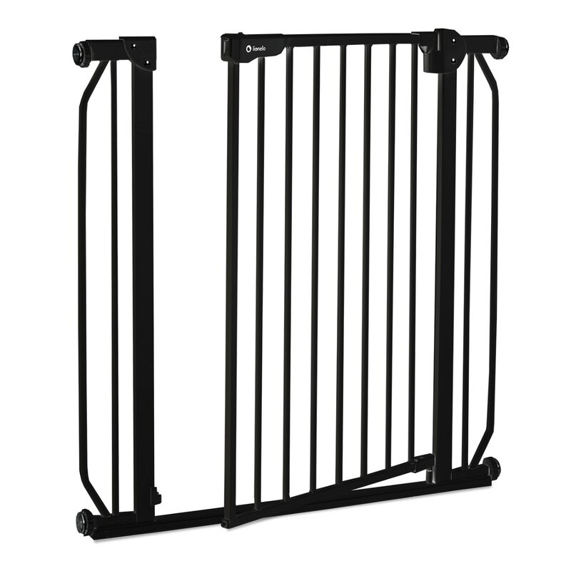 Lionelo - Poarta de siguranta prin presiune Truus Slim, 105 cm, Negru Onyx