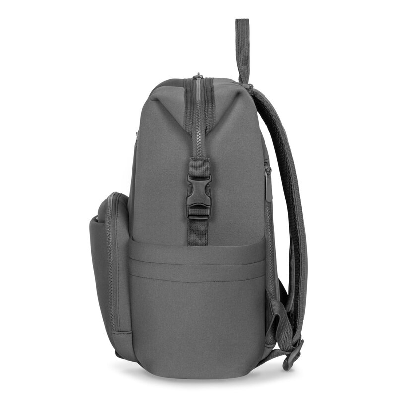 Lionelo - Rucsac pentru mamici, Cu 12 compartimente si salteluta de schimbat, Cu prindere universala de carucior, Impermeabila, 36 x 36 x 23 cm, Gri