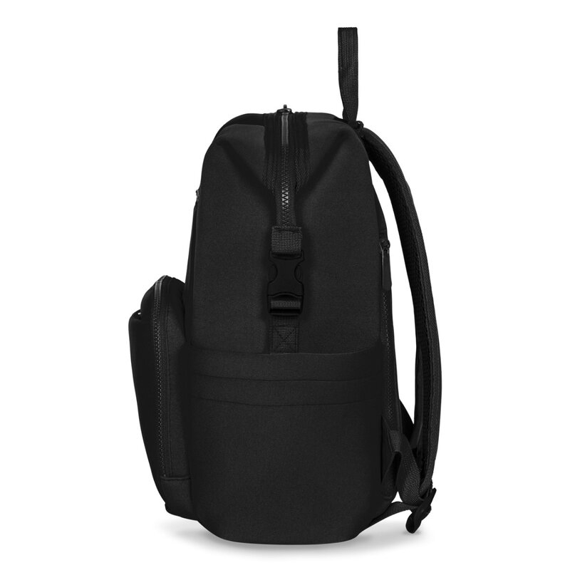 Lionelo - Rucsac pentru mamici, Cu 12 compartimente si salteluta de schimbat, Cu prindere universala de carucior, Impermeabila, 36 x 36 x 23 cm, Negru