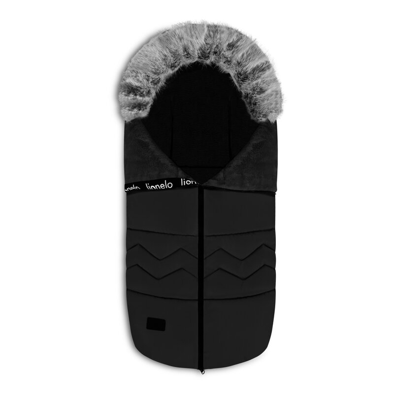 Lionelo - Sac de iarna pentru carucior Frode, 90x45 cm, Impermeabil, Universal, Negru