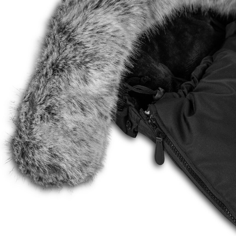 Lionelo - Sac de iarna pentru carucior Frode, 90x45 cm, Impermeabil, Universal, Negru