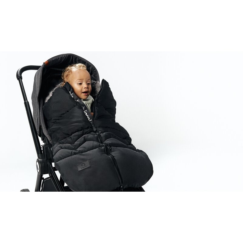 Lionelo - Sac de iarna pentru carucior Frode, 90x45 cm, Impermeabil, Universal, Negru