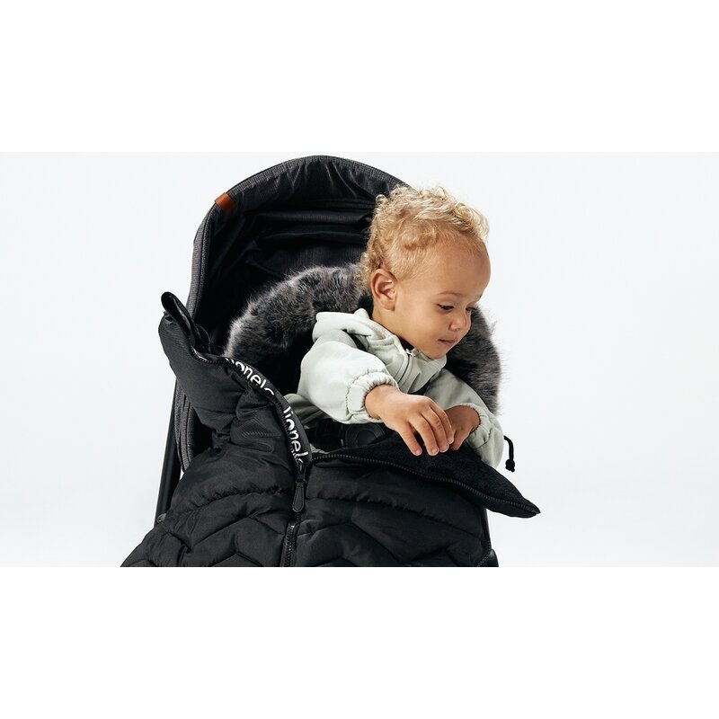 Lionelo - Sac de iarna pentru carucior Frode, 90x45 cm, Impermeabil, Universal, Negru