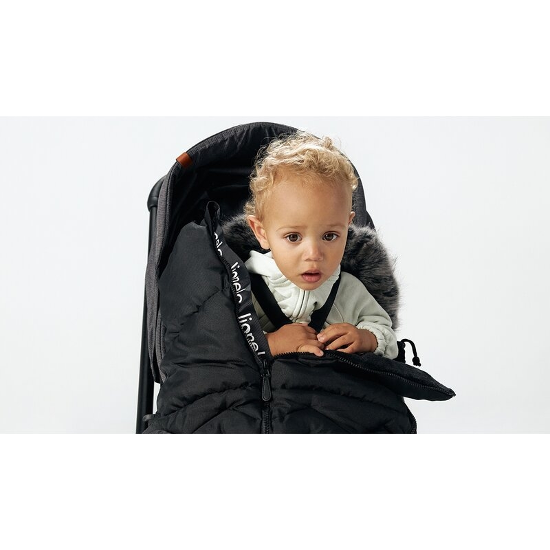 Lionelo - Sac de iarna pentru carucior Frode, 90x45 cm, Impermeabil, Universal, Negru