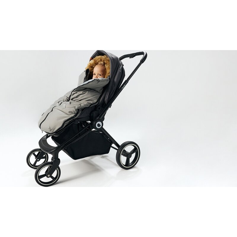 Lionelo - Sac de iarna pentru carucior Frode, 90x45 cm, Impermeabil, Universal, Negru