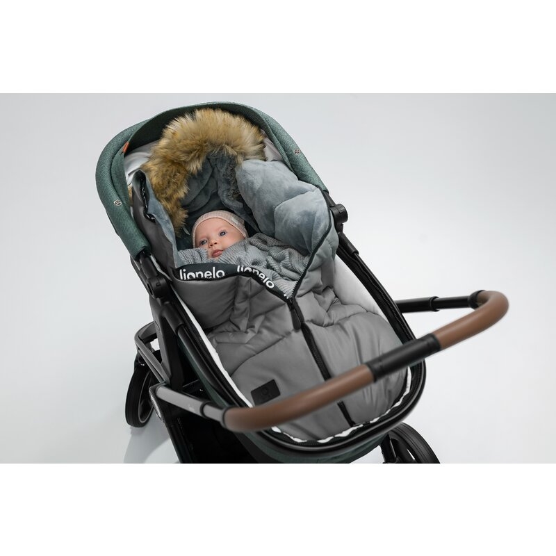 Lionelo - Sac de iarna pentru carucior Frode, 90x45 cm, Impermeabil, Universal, Negru