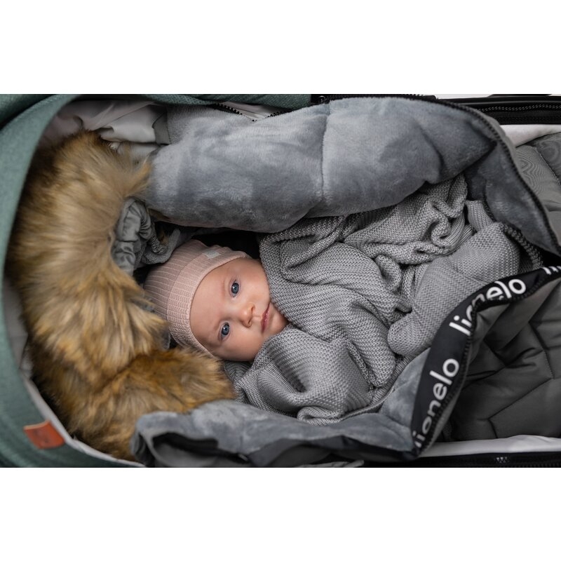 Lionelo - Sac de iarna pentru carucior Frode, 90x45 cm, Impermeabil, Universal, Negru