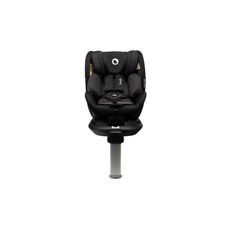 Lionelo - Scaun auto Antoon Plus, Pozitie de somn, Protectie laterala, Rotire 360 grade, 0-18 kg, Cu Isofix si picior de sustinere, Negru