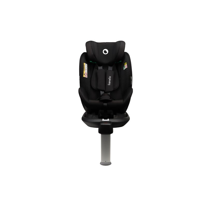 Lionelo - Scaun auto Antoon Plus, Pozitie de somn, Protectie laterala, Rotire 360 grade, 0-18 kg, Cu Isofix si picior de sustinere, Negru