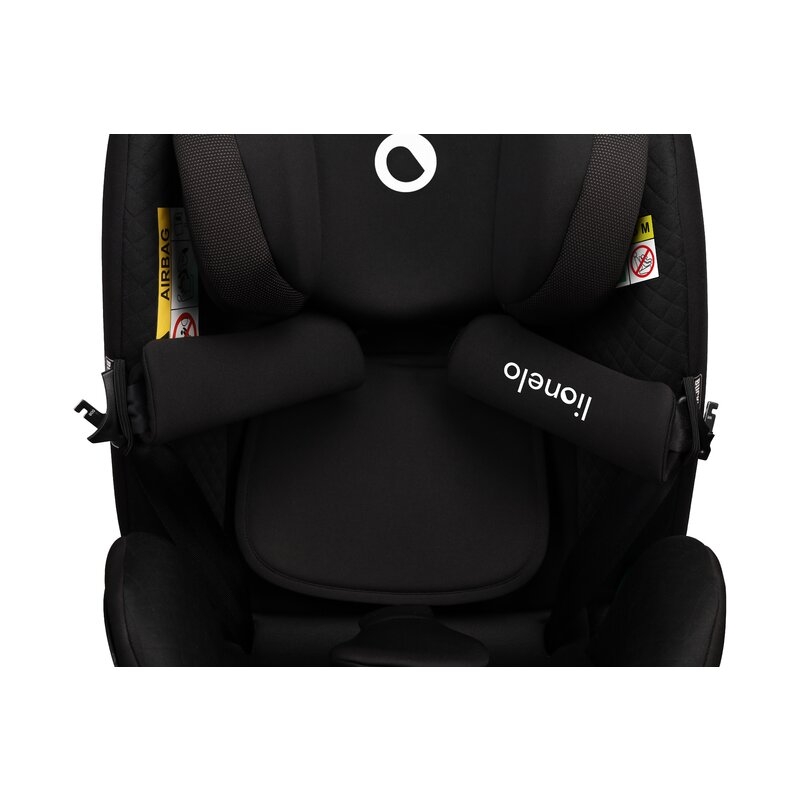 Lionelo - Scaun auto Antoon Plus, Pozitie de somn, Protectie laterala, Rotire 360 grade, 0-18 kg, Cu Isofix si picior de sustinere, Negru
