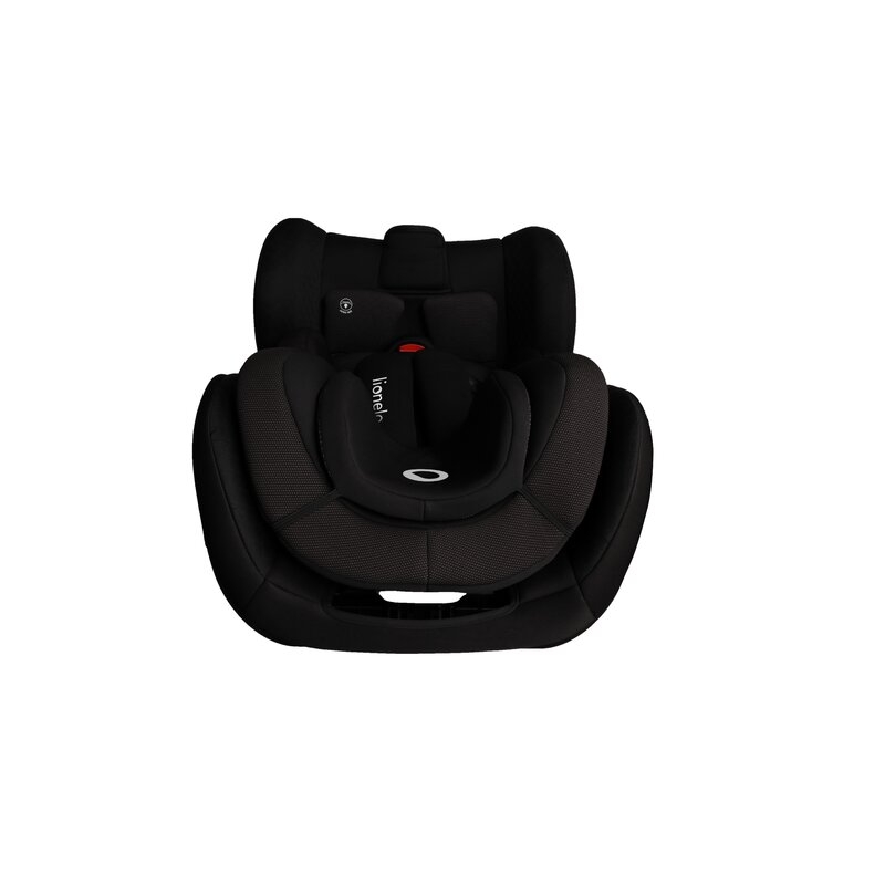 Lionelo - Scaun auto Antoon Plus, Pozitie de somn, Protectie laterala, Rotire 360 grade, 0-18 kg, Cu Isofix si picior de sustinere, Negru