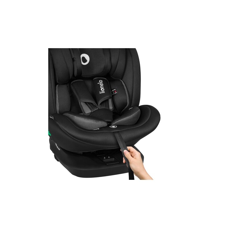 Lionelo - Scaun auto Bastiaan i-Size, 4 in 1, Protectie laterala, Cu spatar inclinabil in 4 pozitii, Cu tetiera reglabila in 7 pozitii, Rotire 360 grade, Top Tether, 0-36 Kg, 40-150 cm, Cu Isofix, Conform cu standardul european de securitate ECE R129/03,