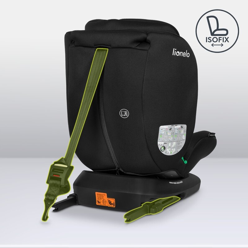 Lionelo - Scaun auto Bastiaan i-Size, 4 in 1, Protectie laterala, Cu spatar inclinabil in 4 pozitii, Cu tetiera reglabila in 7 pozitii, Rotire 360 grade, Top Tether, 0-36 Kg, 40-150 cm, Cu Isofix, Conform cu standardul european de securitate ECE R129/03,