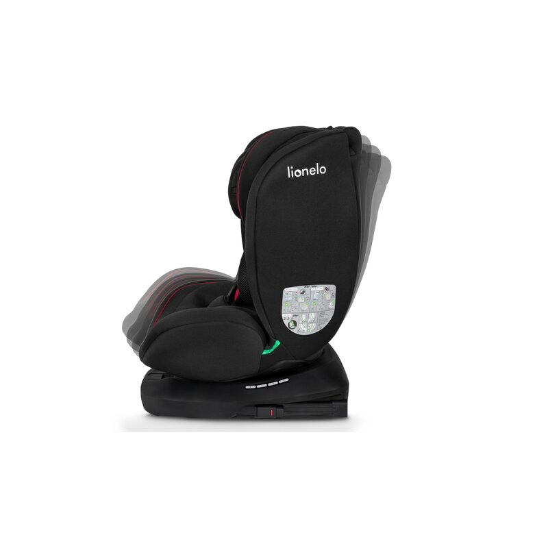 Lionelo - Scaun auto Bastiaan i-Size, 4 in 1, Protectie laterala, Cu spatar inclinabil in 4 pozitii, Cu tetiera reglabila in 7 pozitii, Rotire 360 grade, Top Tether, 0-36 Kg, 40-150 cm, Cu Isofix, Conform cu standardul european de securitate ECE R129/03,