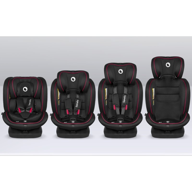 Lionelo - Scaun auto Bastiaan i-Size, 4 in 1, Protectie laterala, Cu spatar inclinabil in 4 pozitii, Cu tetiera reglabila in 7 pozitii, Rotire 360 grade, Top Tether, 0-36 Kg, 40-150 cm, Cu Isofix, Conform cu standardul european de securitate ECE R129/03,
