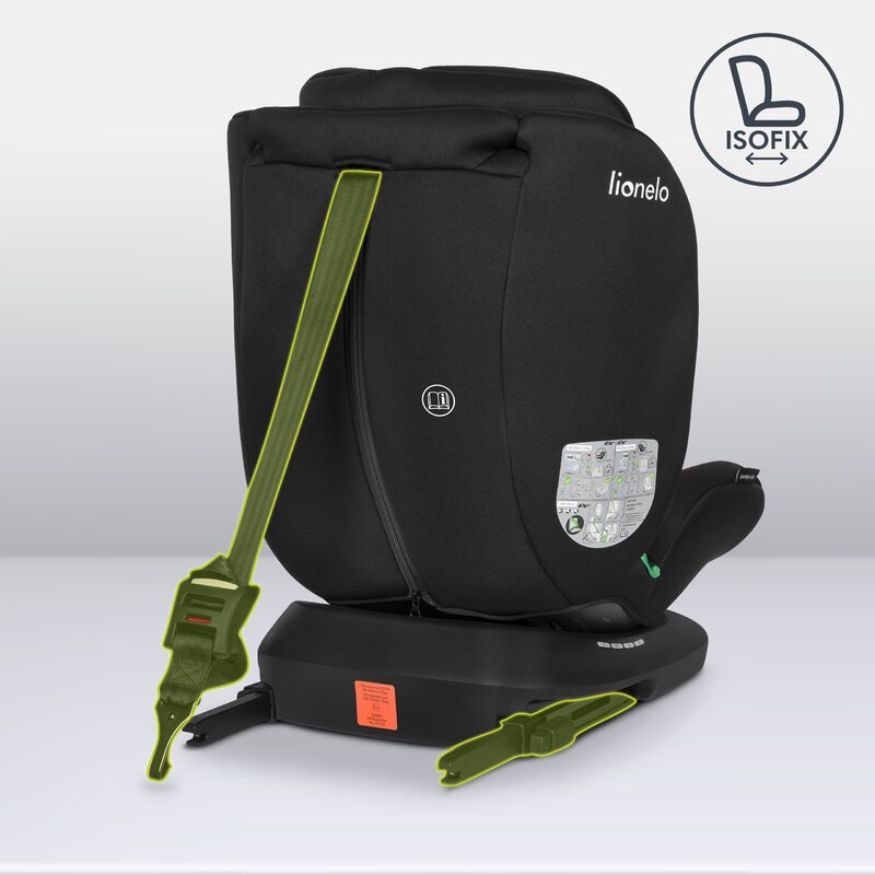 Lionelo - Scaun auto Bastiaan i-Size, 4 in 1, Protectie laterala, Cu spatar inclinabil in 4 pozitii, Cu tetiera reglabila in 7 pozitii, Rotire 360 grade, Top Tether, 0-36 Kg, 40-150 cm, Cu Isofix, Conform cu standardul european de securitate ECE R129/03,
