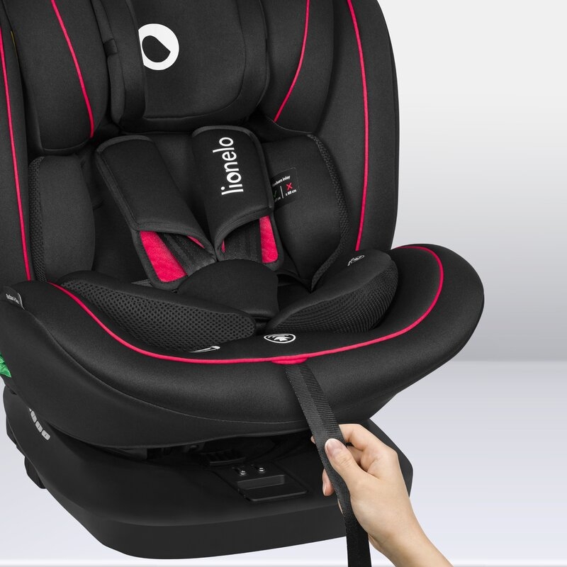 Lionelo - Scaun auto Bastiaan i-Size, 4 in 1, Protectie laterala, Cu spatar inclinabil in 4 pozitii, Cu tetiera reglabila in 7 pozitii, Rotire 360 grade, Top Tether, 0-36 Kg, 40-150 cm, Cu Isofix, Conform cu standardul european de securitate ECE R129/03,