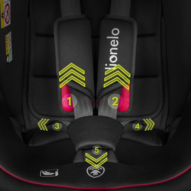 Lionelo - Scaun auto Bastiaan i-Size, 4 in 1, Protectie laterala, Cu spatar inclinabil in 4 pozitii, Cu tetiera reglabila in 7 pozitii, Rotire 360 grade, Top Tether, 0-36 Kg, 40-150 cm, Cu Isofix, Conform cu standardul european de securitate ECE R129/03,