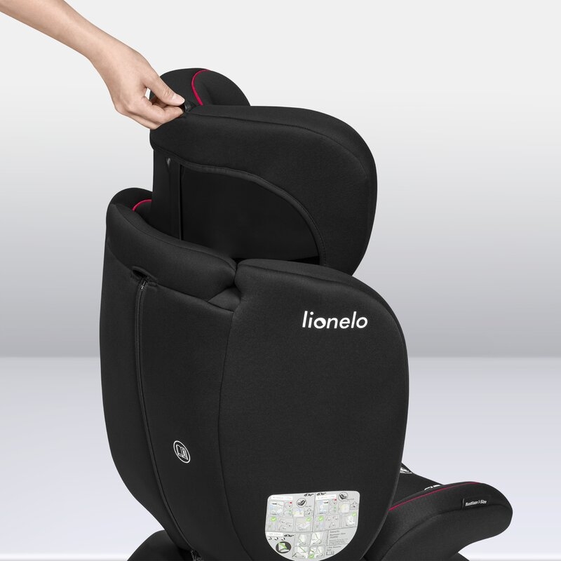 Lionelo - Scaun auto Bastiaan i-Size, 4 in 1, Protectie laterala, Cu spatar inclinabil in 4 pozitii, Cu tetiera reglabila in 7 pozitii, Rotire 360 grade, Top Tether, 0-36 Kg, 40-150 cm, Cu Isofix, Conform cu standardul european de securitate ECE R129/03,