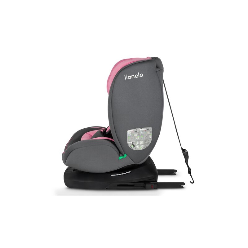 Lionelo - Scaun auto Bastiaan i-Size, 4 in 1, Protectie laterala, Cu spatar inclinabil in 4 pozitii, Cu tetiera reglabila in 7 pozitii, Rotire 360 grade, Top Tether, 0-36 Kg, 40-150 cm, Cu Isofix, Conform cu standardul european de securitate ECE R129/03,