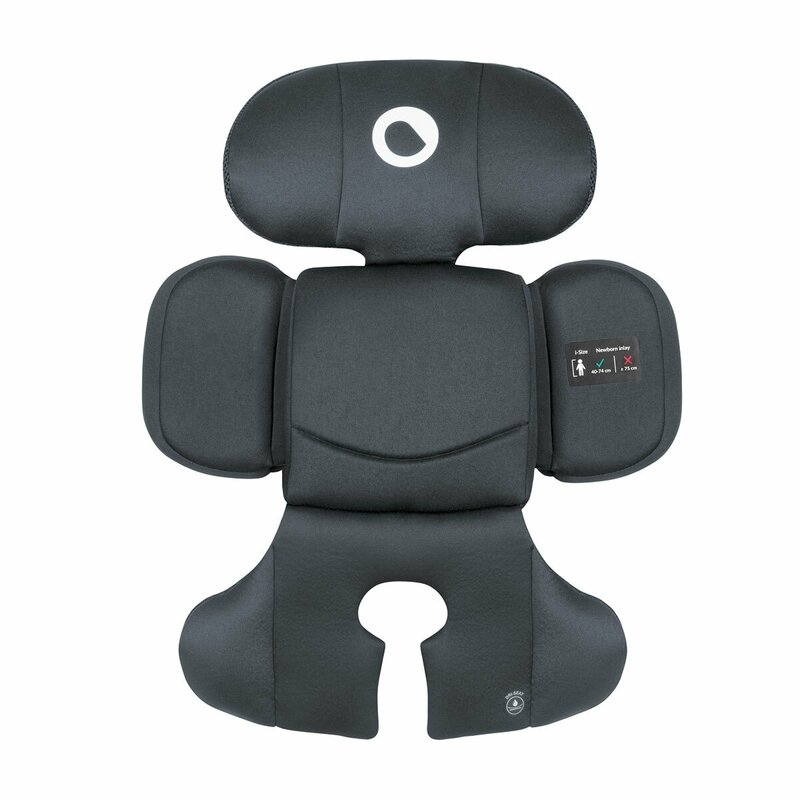 Lionelo - Scaun auto Bastiaan RWF i-Size, Pozitie de somn, Protectie laterala, Rotire 360 grade, 0-36 Kg, Cu Isofix si Centura Top Tether, Conform cu standardul european de securitate ECE R129, Gri