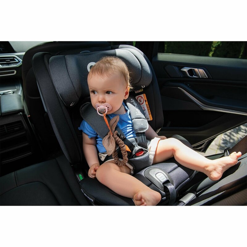 Lionelo - Scaun auto Bastiaan RWF i-Size, Pozitie de somn, Protectie laterala, Rotire 360 grade, 0-36 Kg, Cu Isofix si Centura Top Tether, Conform cu standardul european de securitate ECE R129, Negru