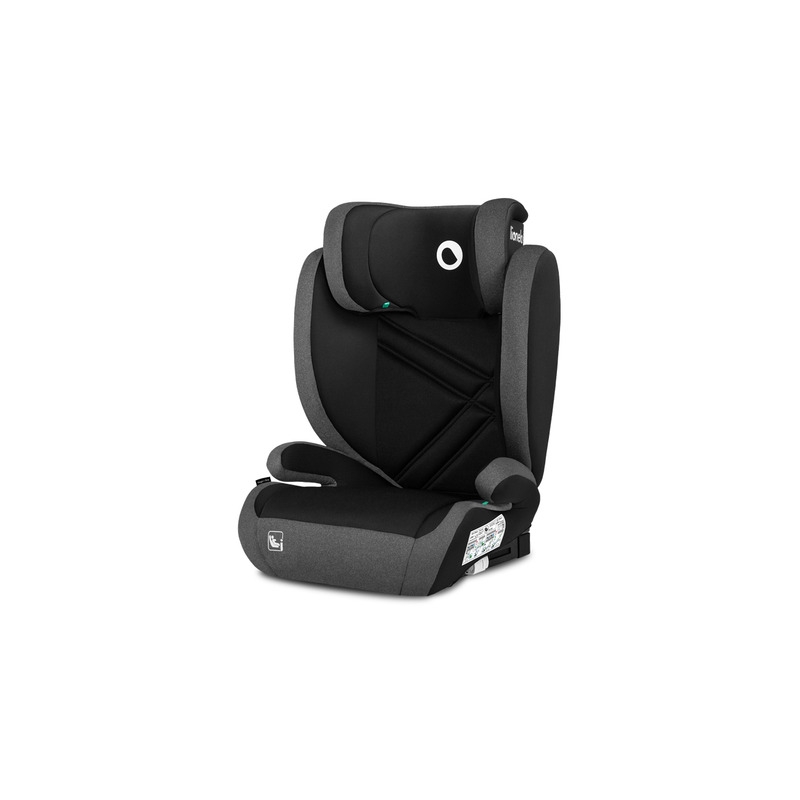 Lionelo - Scaun auto, Hugo i-Size, Universal, Orientare in directia sensului de mers, Reglabil, Conform standardului de securitate R129, 100-150 cm, 4-12 ani, Gri