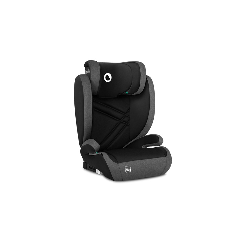 Lionelo - Scaun auto, Hugo i-Size, Universal, Orientare in directia sensului de mers, Reglabil, Conform standardului de securitate R129, 100-150 cm, 4-12 ani, Gri