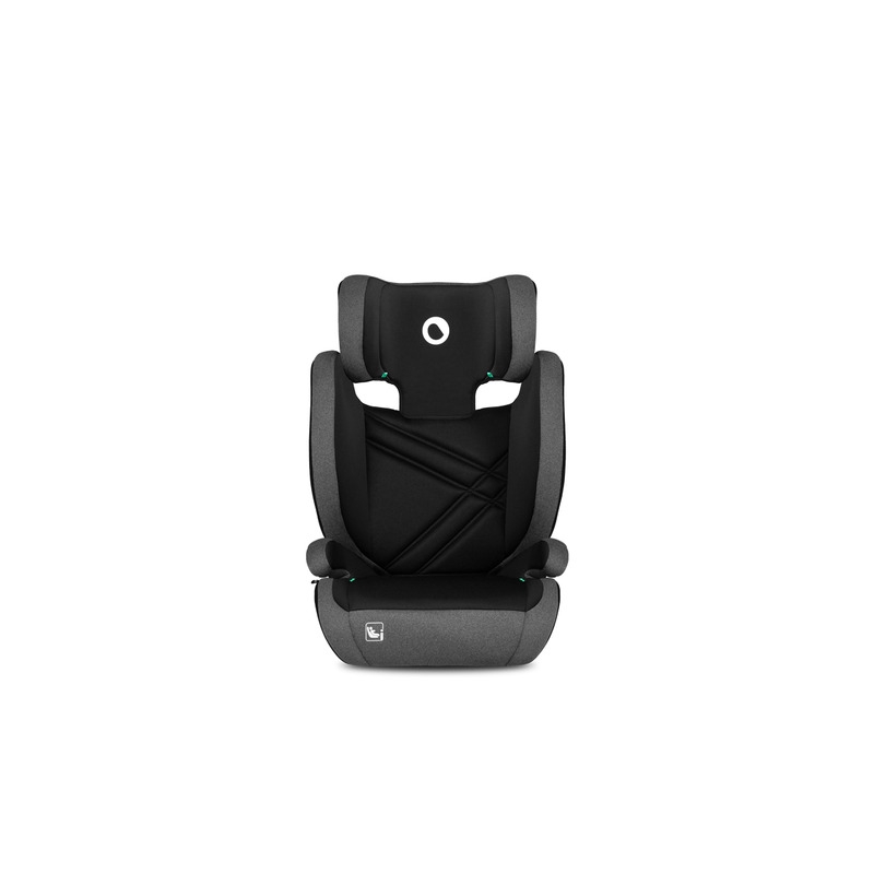 Lionelo - Scaun auto, Hugo i-Size, Universal, Orientare in directia sensului de mers, Reglabil, Conform standardului de securitate R129, 100-150 cm, 4-12 ani, Gri