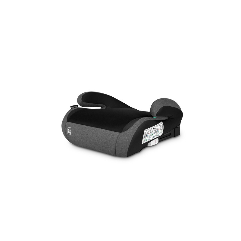 Lionelo - Scaun auto, Hugo i-Size, Universal, Orientare in directia sensului de mers, Reglabil, Conform standardului de securitate R129, 100-150 cm, 4-12 ani, Gri