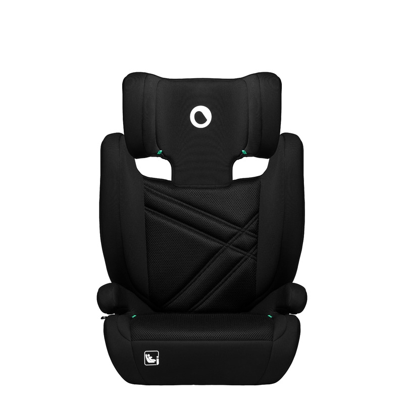 Lionelo - Scaun auto, Hugo i-Size, Universal, Orientare in directia sensului de mers, Reglabil, Conform standardului de securitate R129, 100-150 cm, 4-12 ani, Negru