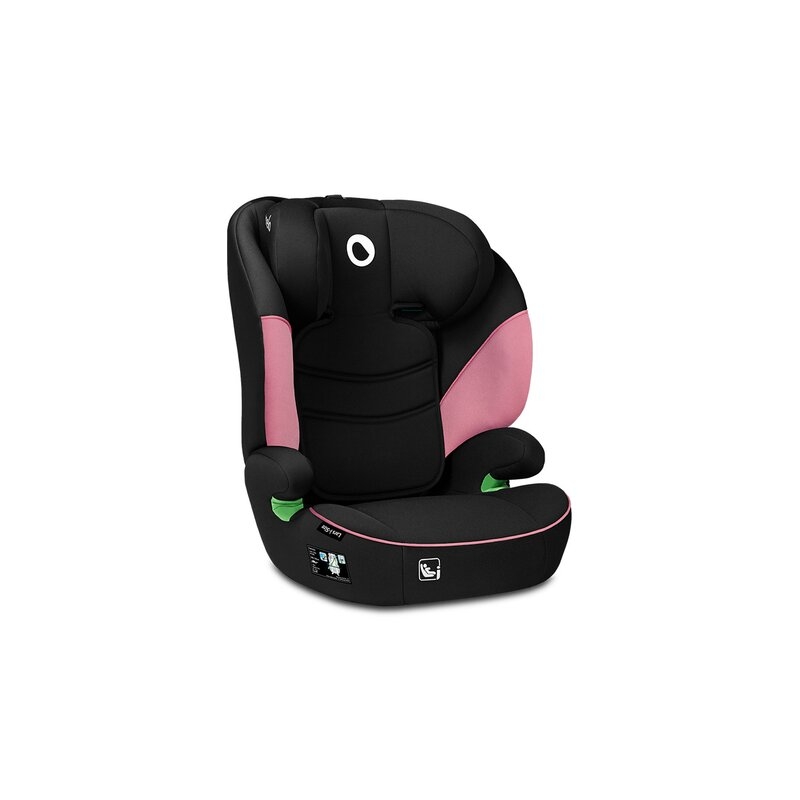 Lionelo - Scaun auto Lars i-Size, Cu tetiera reglabila in 10 pozitii, Cu pozitionare spre sensul de mers, 15-36 Kg, 100-150 cm, Conform cu standardul european de securitate ECE R129/03, Roz