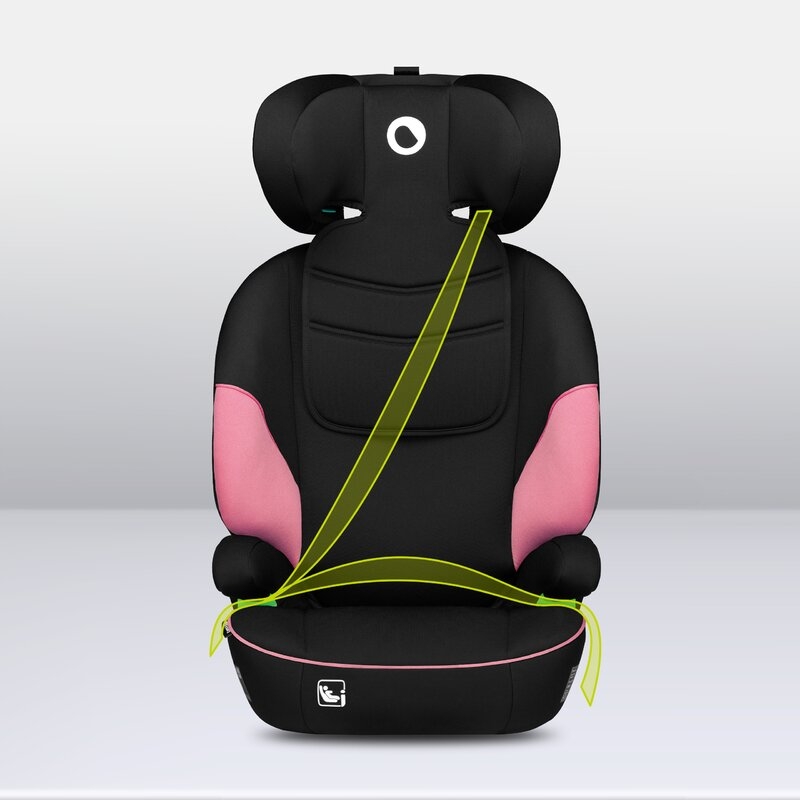 Lionelo - Scaun auto Lars i-Size, Cu tetiera reglabila in 10 pozitii, Cu pozitionare spre sensul de mers, 15-36 Kg, 100-150 cm, Conform cu standardul european de securitate ECE R129/03, Roz