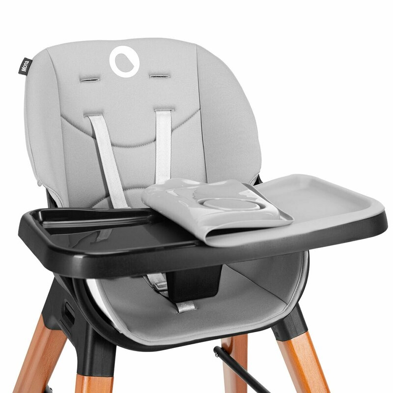 Lionelo - Scaun de masa Reglabil Mona Onyx, Negru