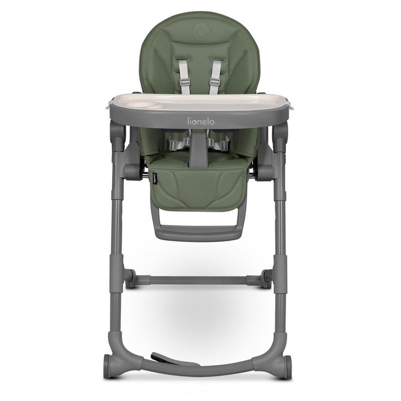 Lionelo - Scaun de masa multifunctional Cora Plus, Reglabil in 4 pozitii pe inaltime, Spatar reglabil in 3 pozitii, Cu bara de jucarii, Pliabil, Conform cu standardul european de securitate EN14988, Verde