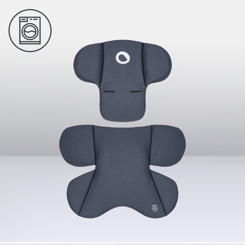 Lionelo - Soica auto i-Size Astrid, Include baza Isofix, 0-13 Kg, 40-87 cm, Cu maner si capotina reglabile, Cu protectie laterala avansata, Salteluta confortabila , Conform cu R129, Negru/Gri