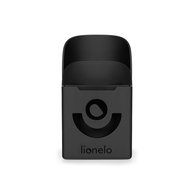 Lionelo - Suport universal pentru biberon/pahar si telefon Ove, Cu sistem de rotire 360, Negru