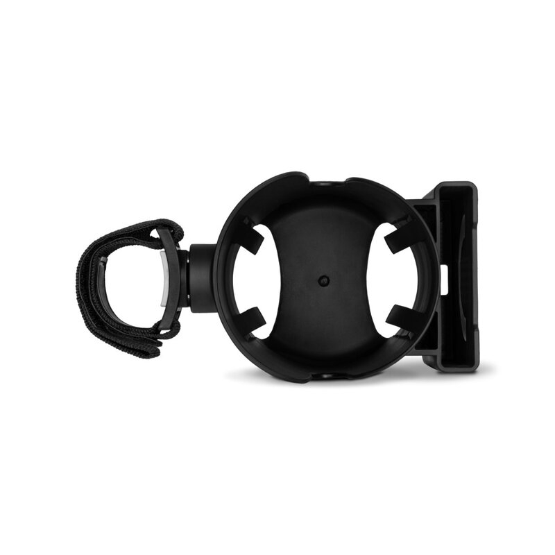 Lionelo - Suport universal pentru biberon/pahar si telefon Ove, Cu sistem de rotire 360, Negru