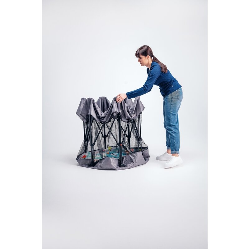 Lionelo - Tarc de joaca Roel, Pliere ultra-compacta, Conform cu standardul europeane de securitate EN12227, Multicolor