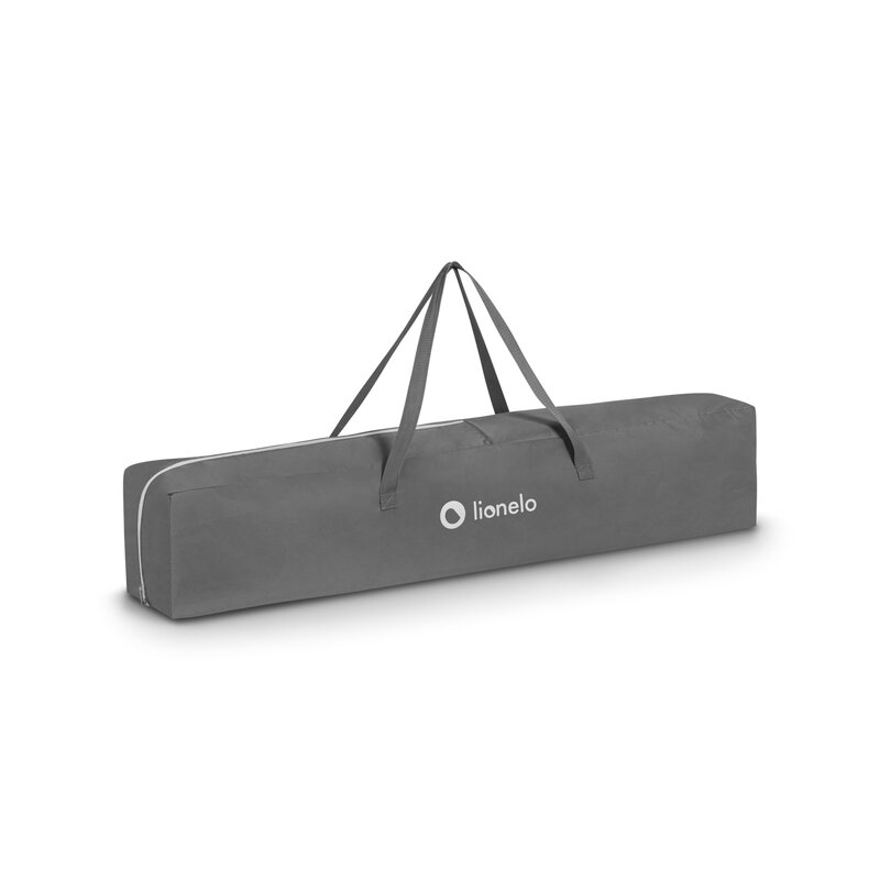 Lionelo - Tarc de joaca Willow, Pliere compacta, Include sacosa depozitare, Din plasa, Cu doua intrari laterale, Cu fermoar, Cu ventuze, Gri